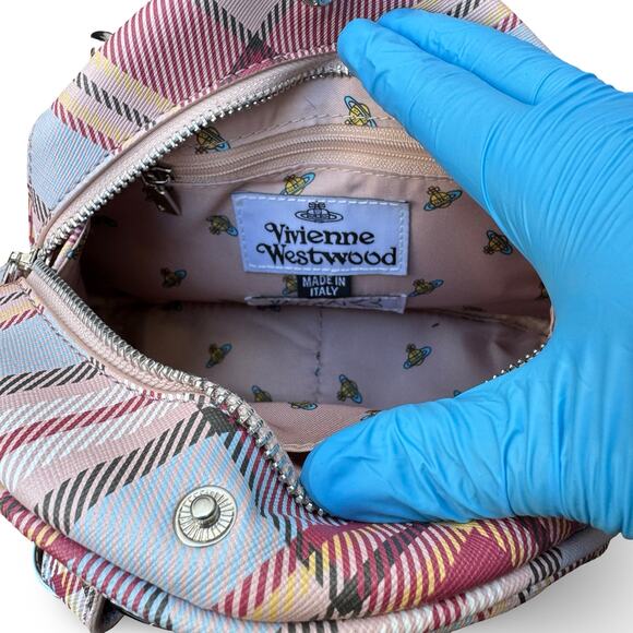 Vivienne Westwood Archive Orb Chain Plaid Bag - Picture 8 of 8